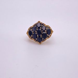 KARIS GdB Black Sapphire Ring; Size 7